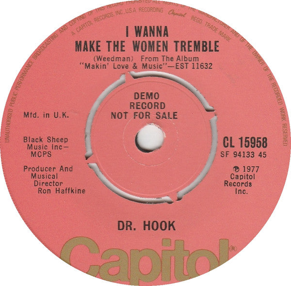 Dr. Hook : Makin' Love And Music (7")