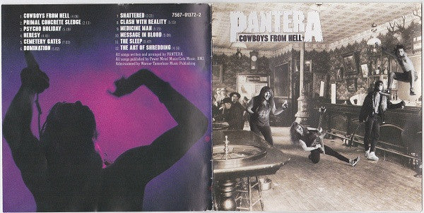 Pantera : Cowboys From Hell (CD, Album, RE, RP)