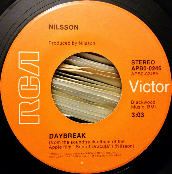 Harry Nilsson : Daybreak (7", Single, Hol)