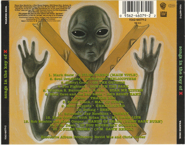 Various : The X Files (Songs In The Key Of X) (CD, Comp)