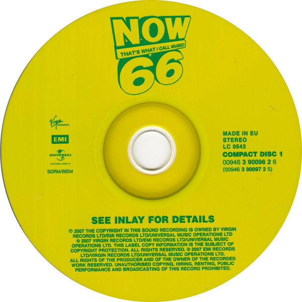 Various : Now That's What I Call Music! 66 (2xCD, Comp)