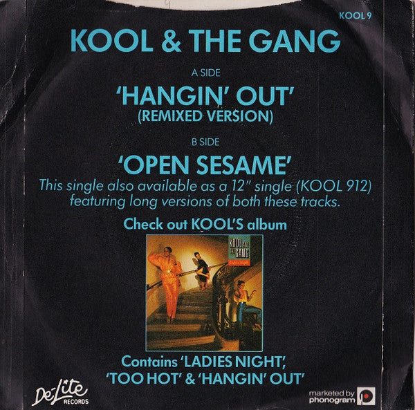Kool & The Gang : Hangin' Out (Remix) (7", Single)