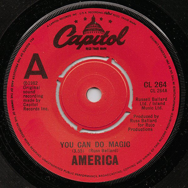 America (2) : You Can Do Magic (7", Single)