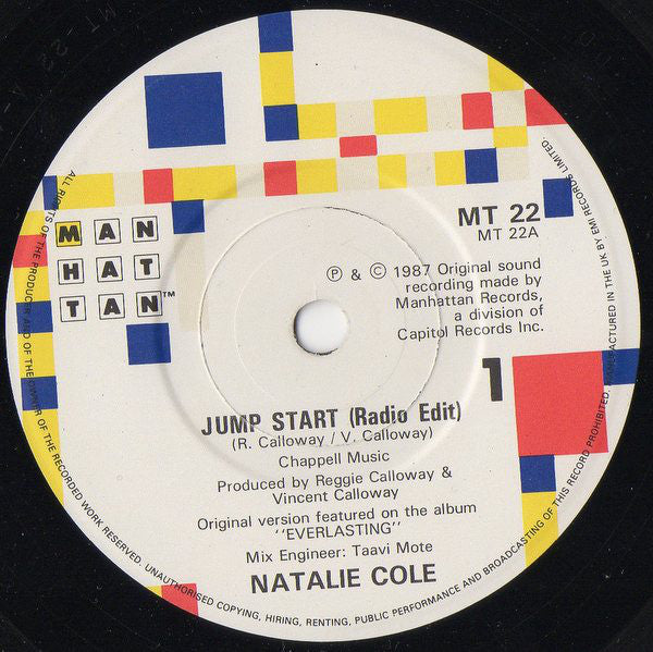 Natalie Cole : Jump Start (7", Single)