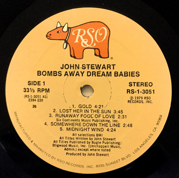 John Stewart (2) : Bombs Away Dream Babies (LP, Album, 26 )