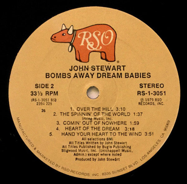 John Stewart (2) : Bombs Away Dream Babies (LP, Album, 26 )