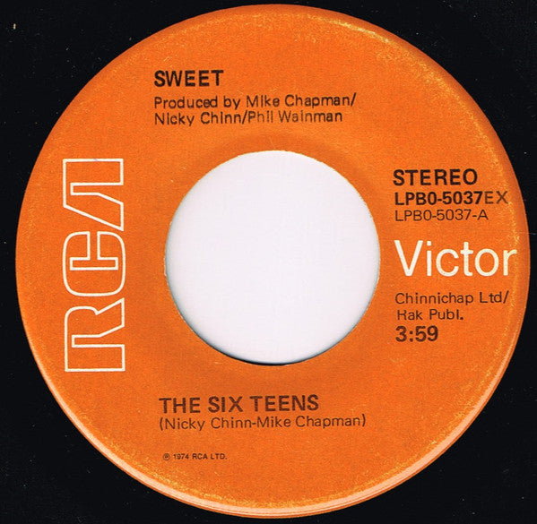 Sweet* : The Six Teens (7", Single)