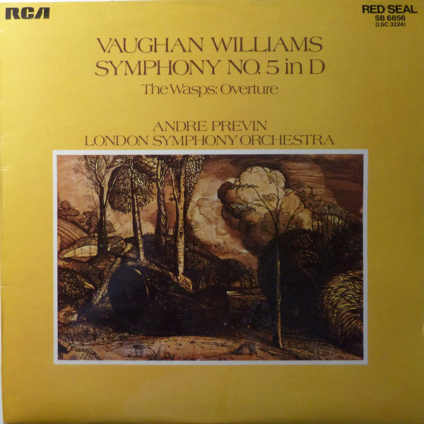 Ralph Vaughan Williams, André Previn, The London Symphony Orchestra : Symphony No. 5 in D / The Wasps: Overture (LP)