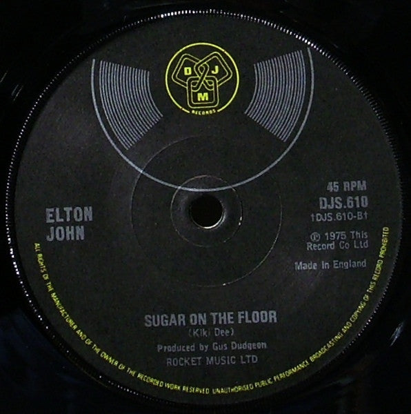 Elton John : Island Girl (7", Single, Sol)