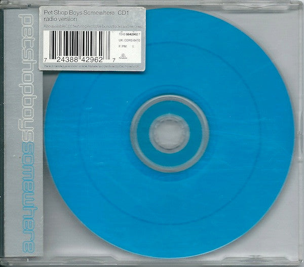 Pet Shop Boys : Somewhere (Radio Version) (CD, Single, CD1)