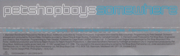 Pet Shop Boys : Somewhere (Radio Version) (CD, Single, CD1)