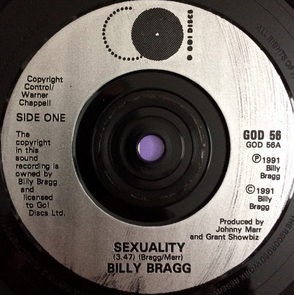 Billy Bragg : Sexuality (7", Single, Sil)