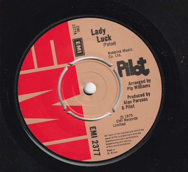 Pilot : Lady Luck (7", Single, 4 p)