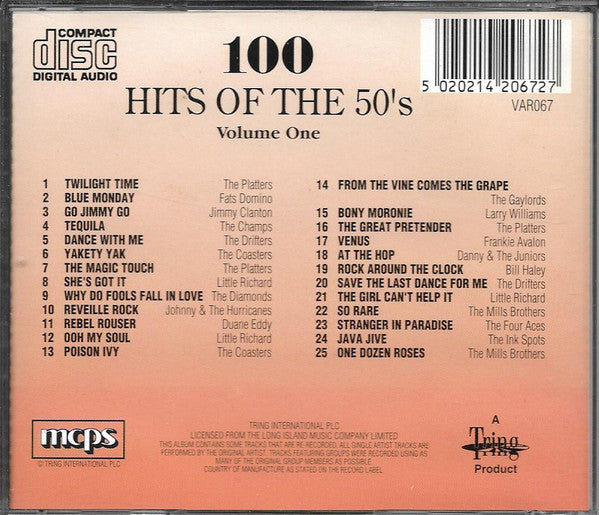 Various : 100 Hits Of The 50's (Volume 1) (CD, Comp)