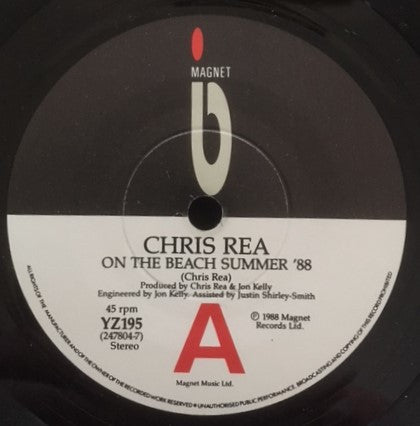 Chris Rea : On The Beach (Summer '88) (7", Single, Mag)