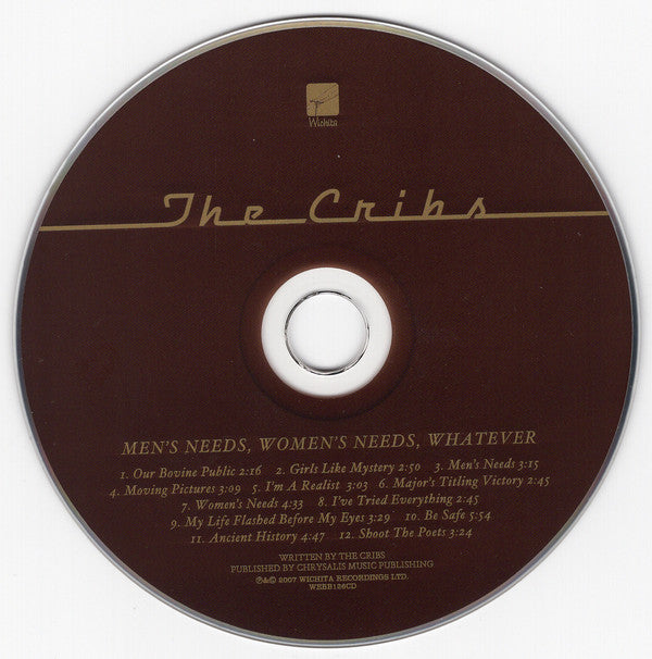The Cribs : Men's Needs, Women's Needs, Whatever (CD, Album)
