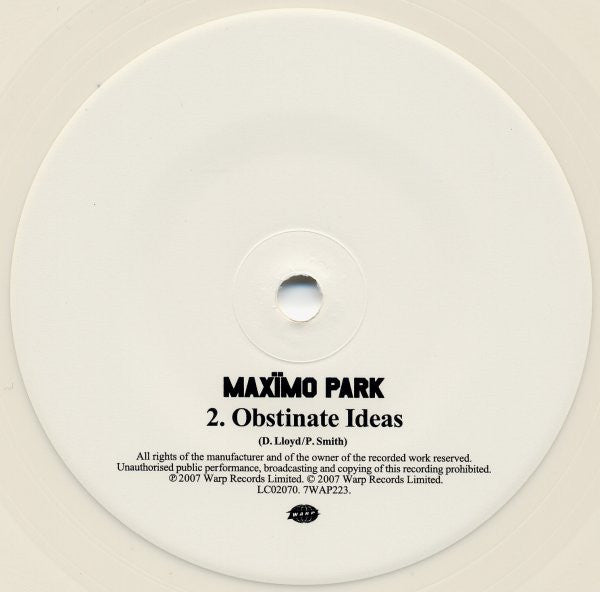 Maxïmo Park : Books From Boxes (7", Single, 1/2)