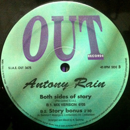 Antony Rain : Both Sides Of Story (12")
