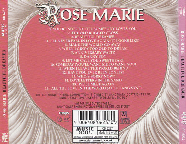 Rose Marie (3) : Beautiful Dreamer (CD, Comp)