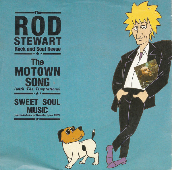Rod Stewart  With The Temptations : The Motown Song (7", Single, Big)