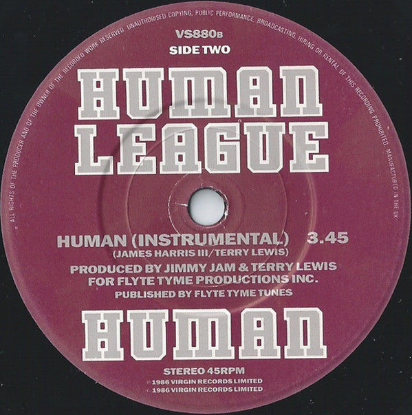 The Human League : Human (7", Single, Mat)